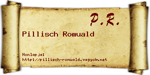 Pillisch Romuald névjegykártya